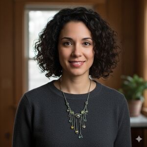 Cookie Lee Necklace with Green Accents